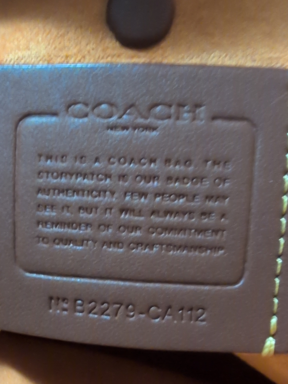 Coach Tali Bag In Papaya - Picture 7 of 15